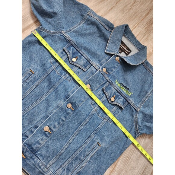 NWOT Jimmy Buffet's Margaritaville Orlando Denim Blue Jean Trucker Jacket Sz M - Picture 5 of 8